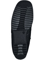 Stiefelette mit zwei seitlichen Reißverschlüssen SCHWARZ