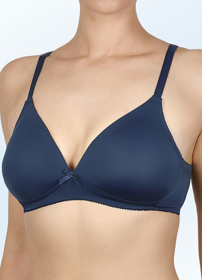 Naturana Zweierpack BH mit gepolsterten Cups 1X MARINE, 1X WEISS