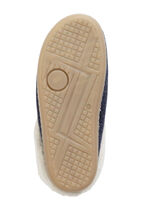 Laurina Hausschuh mit kuscheligem Plüschkragen MARINE