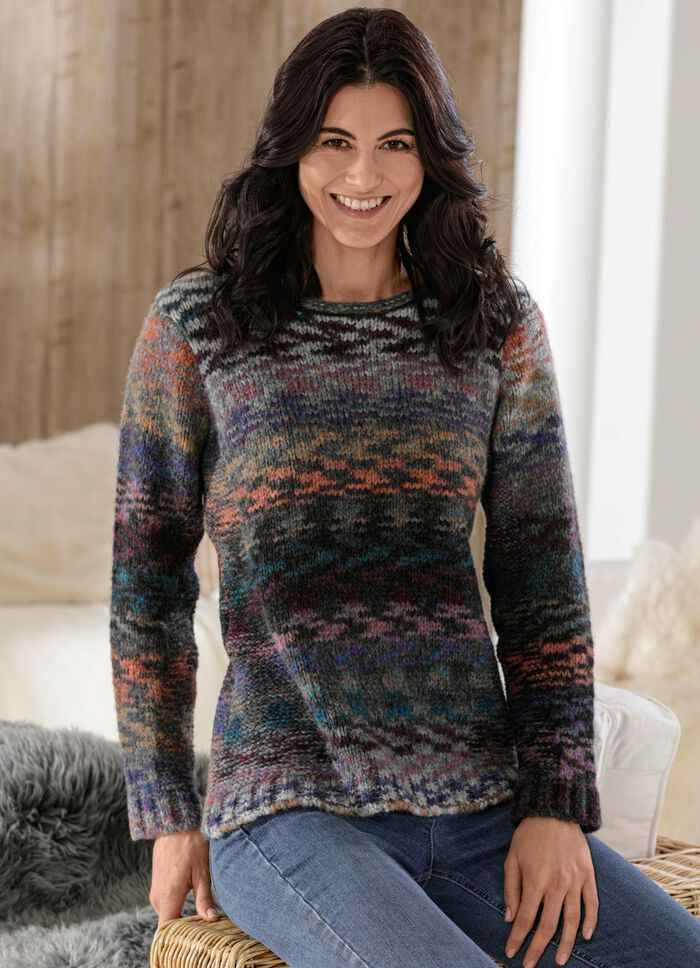 Pullover aus hochwertigem Melangegarn 