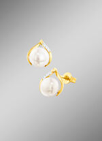 Ohrstecker mit S&uuml;&szlig;wasser-Zuchtperlen-Bouton 