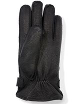 Herren-Handschuh aus weichem Ziegen-Nappaleder SCHWARZ