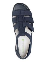 Waldl&auml;ufer, bequeme Damen-Sandalen, Weite H, mit herausnehmbarem Fu&szlig;bett MARINE