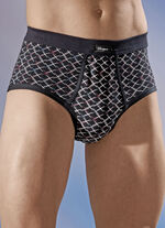 Viererpack Slips aus Feinjersey, allover dessiniert 