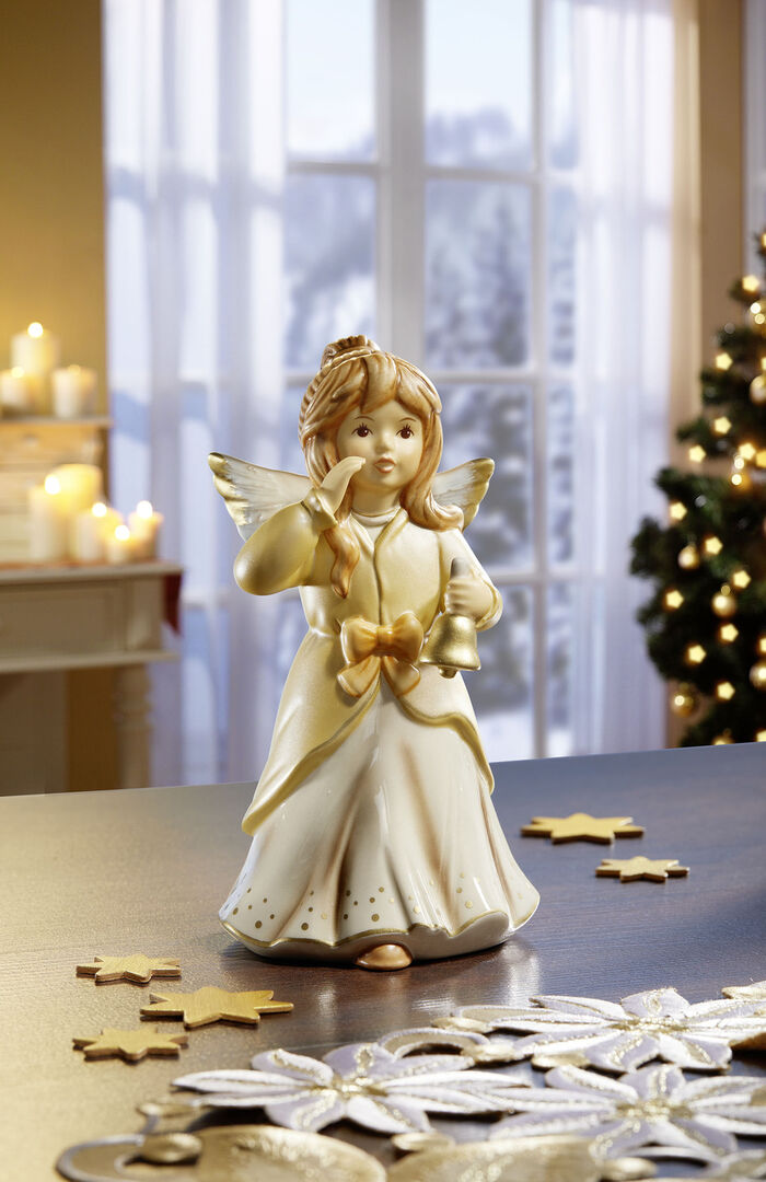 Goebel-Engel aus Feinsteingut CHAMPAGNER