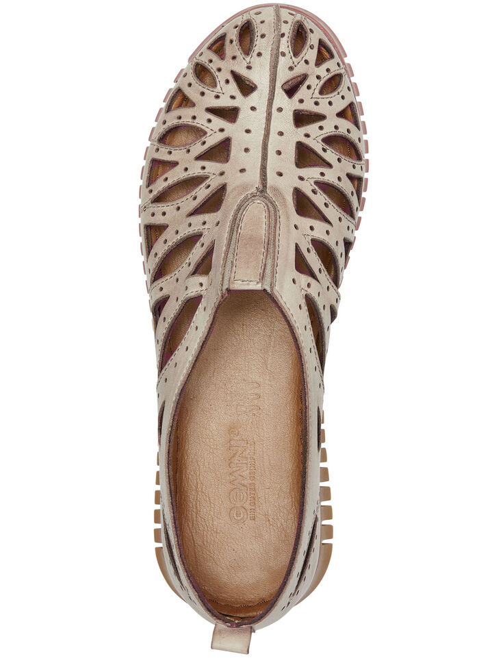 Gemini Slipper aus schattiertem Nappaleder BEIGE