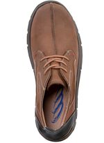 Schn&uuml;r-Boot aus Nubukleder BRAUN-SCHWARZ