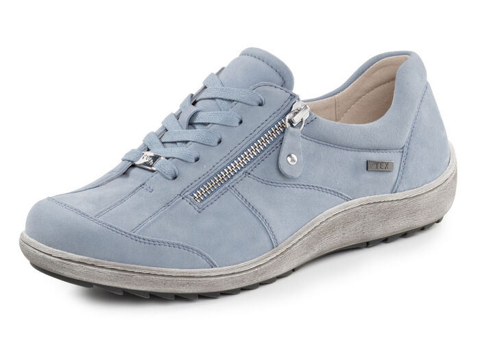 ELENA EDEN, bequeme Damen-Schnürschuhe, Weite H, mit herausnehmbarem Fußbett JEANS
