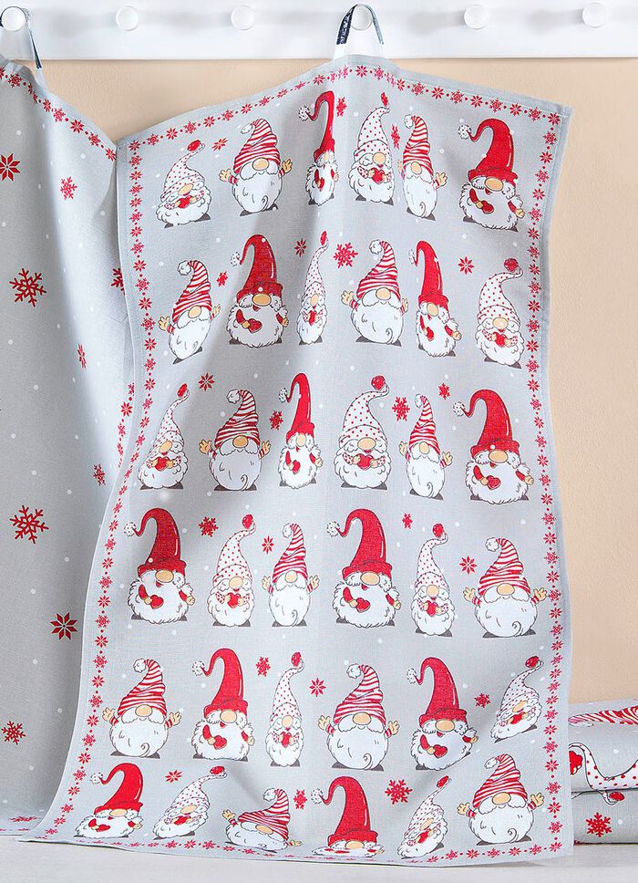 Geschirrt&uuml;cher mit Wichtelmotiv, 3er-Set BUNT