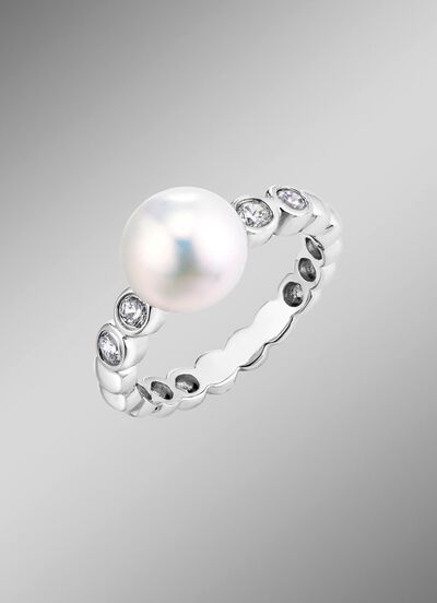 Damenring mit S&uuml;&szlig;wasser-Zuchtperle 