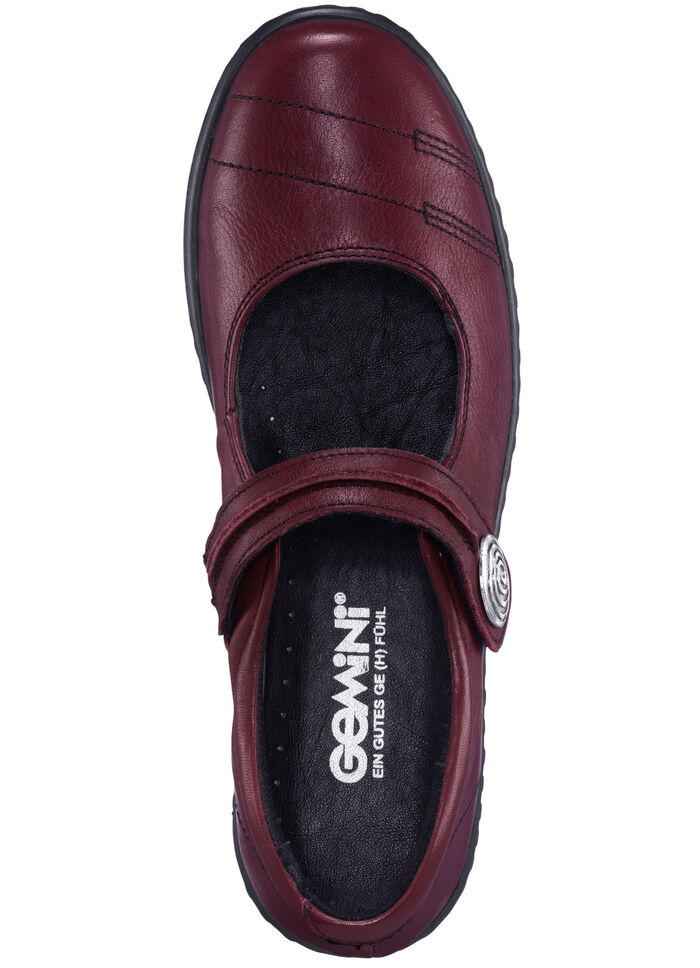 Slipper mit herausnehmbarem Lederfußbett, Weite G BORDEAUX