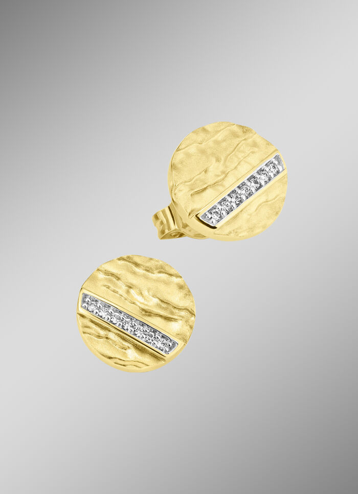 Ohrstecker mit synth. Zirkonia 