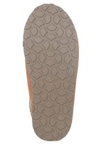 ELENA EDEN, warme Damen-Clogs, mit Lammfell CAMEL