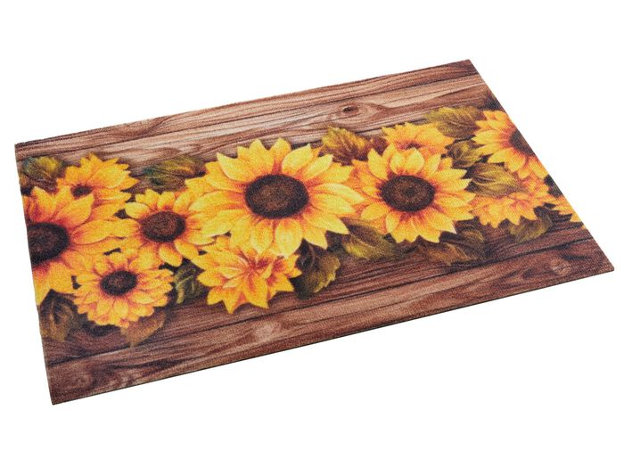 Fu&szlig;matte mit Sonennblumen-Motiv 