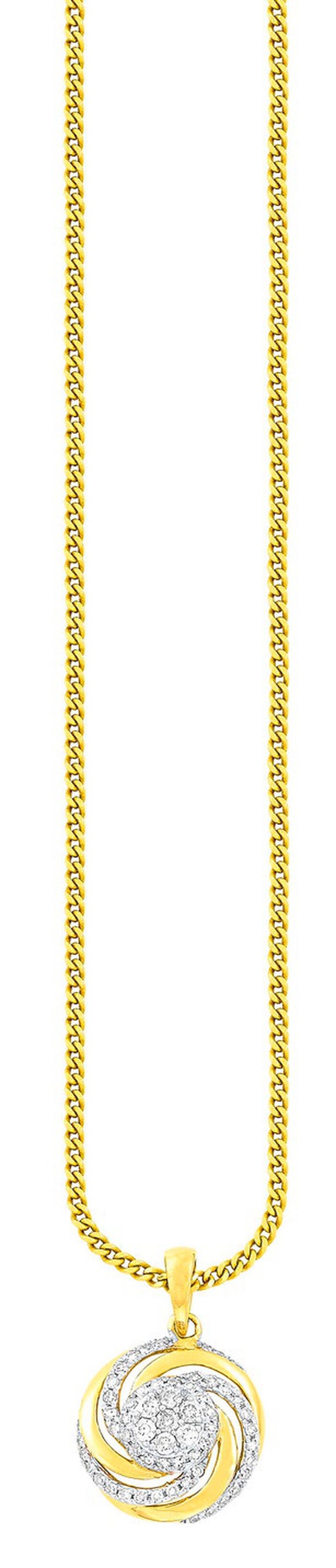 Interessanter Anh&auml;nger mit 7 Brillanten und 56 Diamanten 