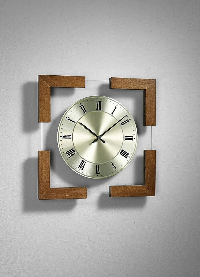 Wanduhr aus Glas 