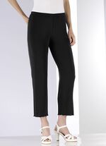 Weich flie&szlig;ende, 7/8-lange Hose SCHWARZ