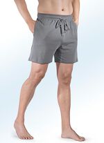 Zweierpack Schlaf- und Freizeithosen kurz mit Durchzugsband 1X SCHWARZ, 1X GRAFIT