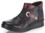 ELENA EDEN Bootie mit ansprechendem Metallschmuck SCHWARZ-BORDEAUX