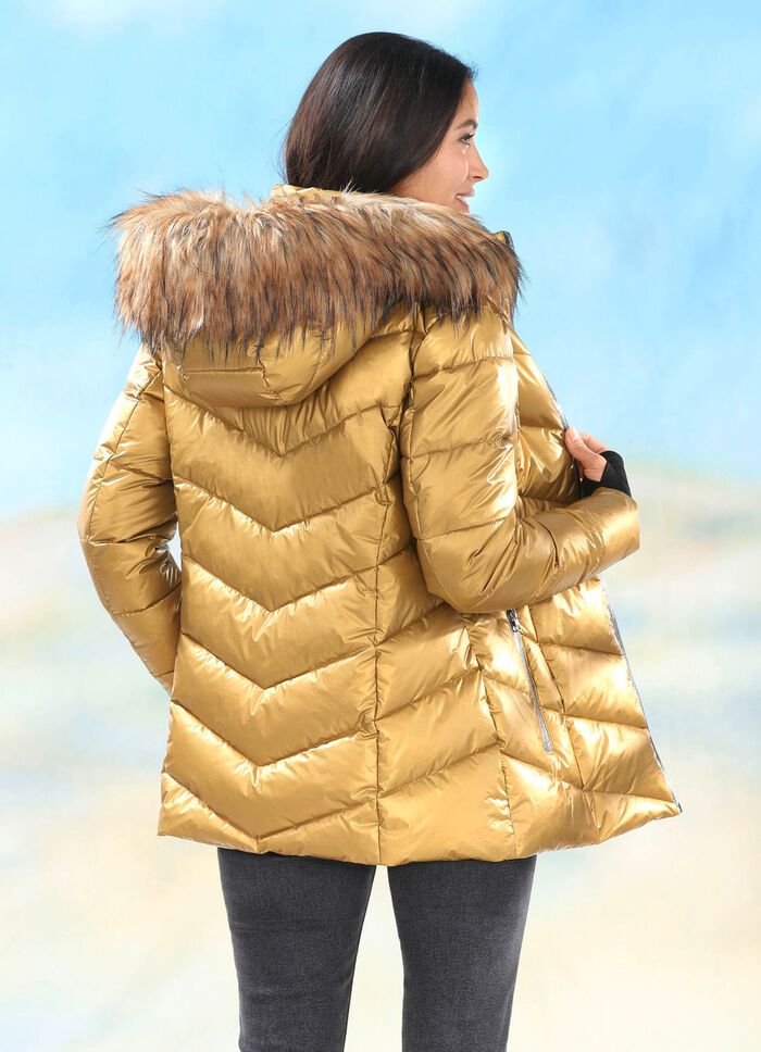 Jacke in topaktueller Metallic-Optik 