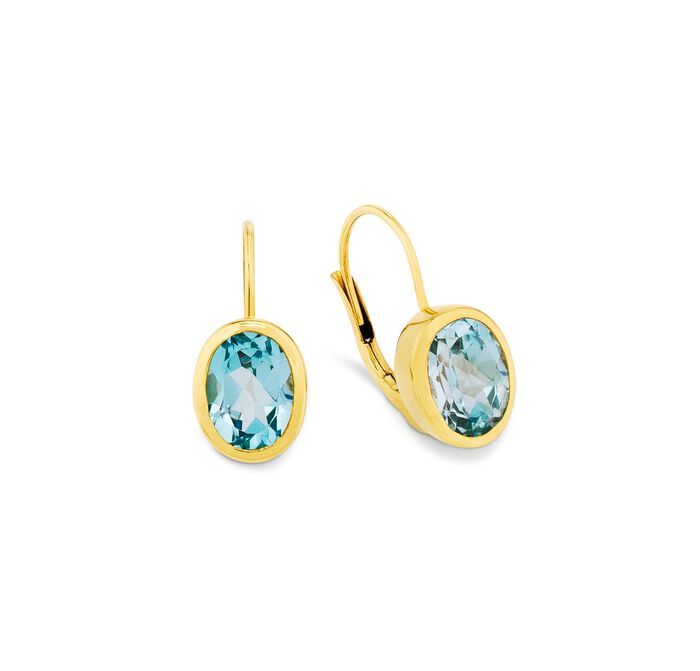 Bezaubernde Ohrringe mit Blautoas 