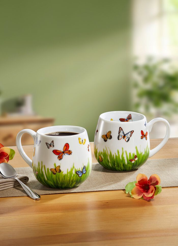 Henkelbecher aus hochwertigem Porzellan 