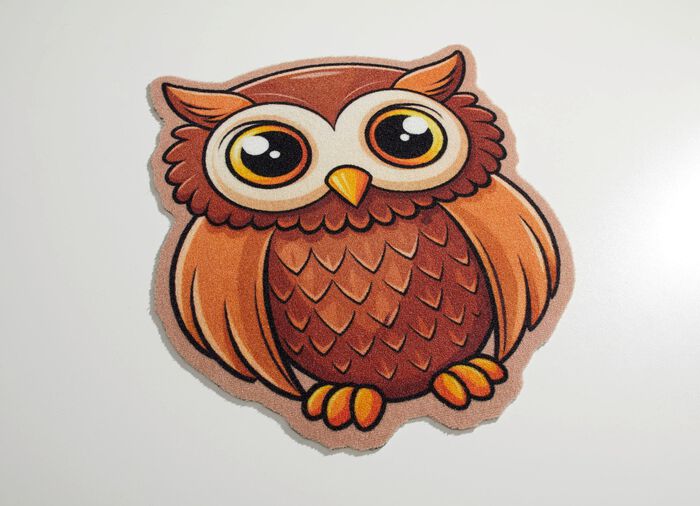 Fu&szlig;matte mit Eulen-Motiv 