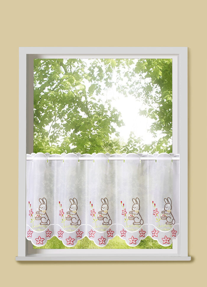 Kurzstore Osterhase mit echter Plauener Stickerei 