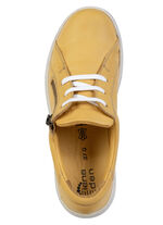 ELENA EDEN, bequeme Damen-Schnürschuhe, Weite G, mit herausnehmbarem Fußbett GELB