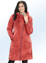 Mantel mit seitlich versetztem 2-Wege-Reißverschluss 