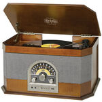 Trevi TT 1040 BT. Plattenspieler mit FM-Radio BRAUN