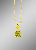 Halskette mit echt Peridot 