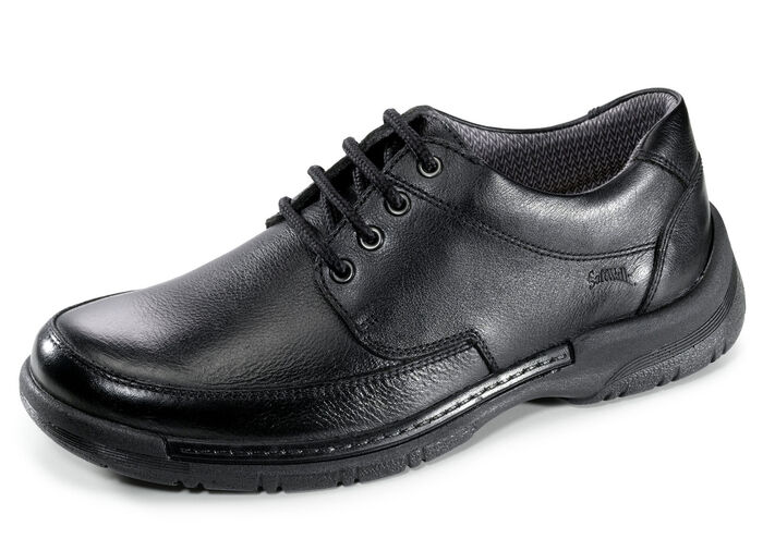 Wetterfester Schn&uuml;rschuh mit Wechselfu&szlig;bett SCHWARZ