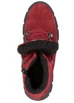 ELENA EDEN, warme Damen-Boots, Winterschuhe, Weite H, mit herausnehmbarem Fu&szlig;bett RUBINROT