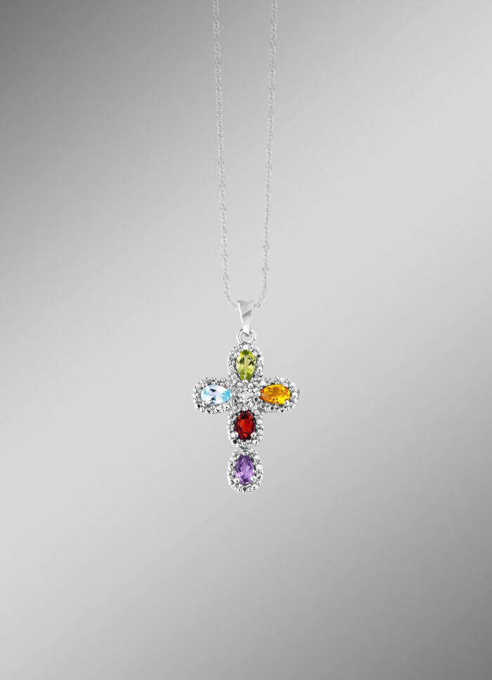 Eleganter Kreuz-Anh&auml;nger vmit Diamant 