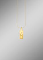 Gravurf&auml;higer Goldbarren-Anh&auml;nger 