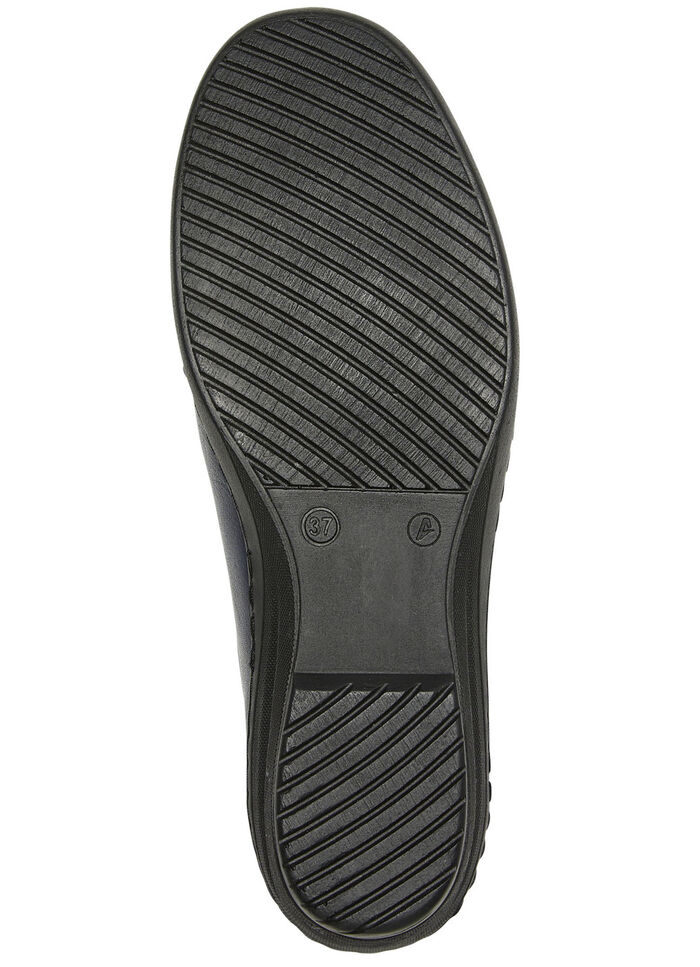 Gemini Slipper mit Leder-Applikation MARINE