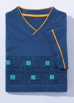 Zweierpack Nachthemden mit V-Ausschnitt und Seitenschlitzen 