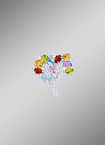 Anstecknadel mit Edelsteine 