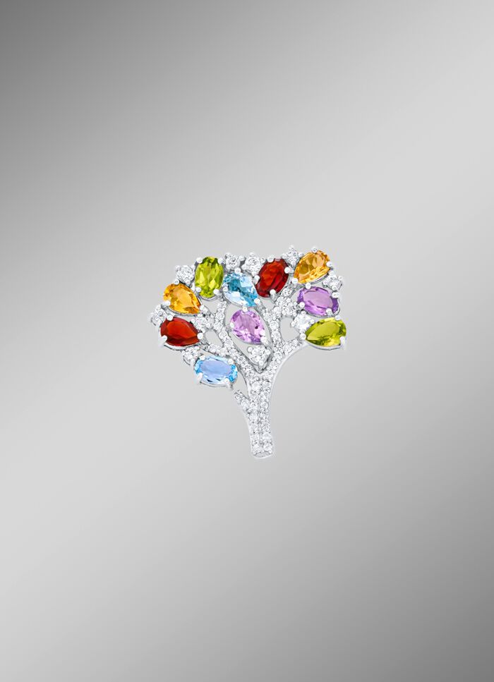 Anstecknadel mit Edelsteine 