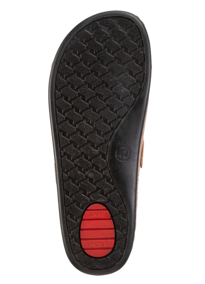 Pantolette aus Nappaleder mit luftiger Perforation 