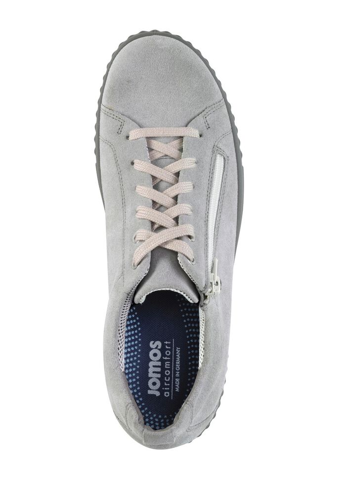 Schn&uuml;rschuh mit atmungsaktivem Fu&szlig;bett HELLGRAU