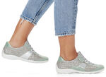 Remonte Sneaker mit bedruckten Besätzen MINT-SILBERGRAU