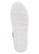 ELENA EDEN Slipper mit Knitter-Struktur JEANS-WEISS