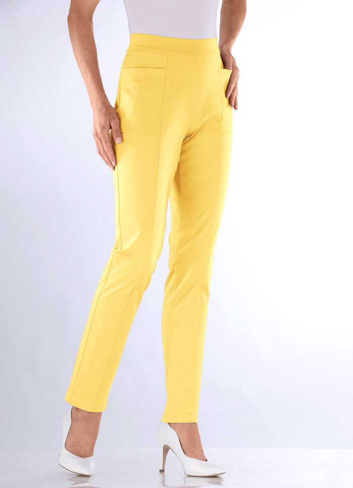 Hose mit abgesteppten Teilungsn&auml;hten 