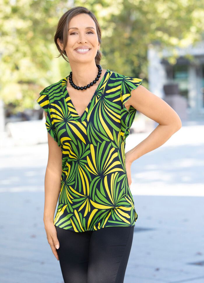 Shirt mit Allover-Dessin in 2 Farben 