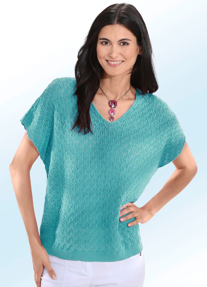 Pulli in weiter Form JADEGR&Uuml;N