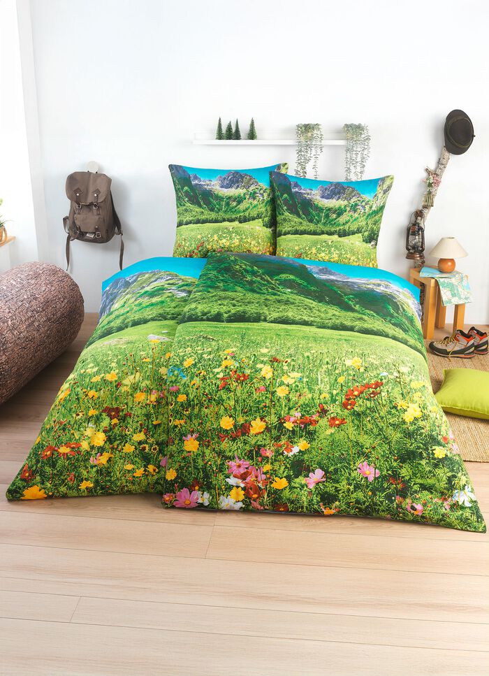 Partner-Bettw&auml;sche mit herrlichem Landschaftspanorama, 4-teilig 