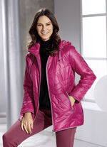 Jacke mit Reißverschlusstaschen PINK