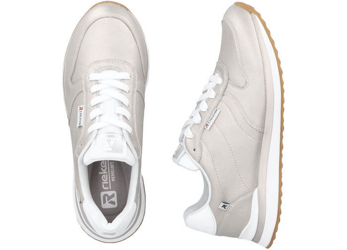 Rieker Sneaker mit MemoSoft-Textilfußbett GOLDBEIGE